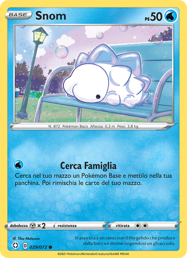 Snom 029/195 — Destino Splendente (Italian Pokémon TCG card)