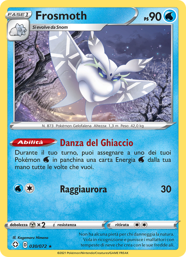 Frosmoth 030/195 — Destino Splendente (Italian Pokémon TCG card)