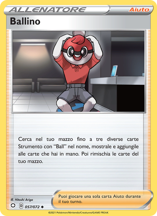 Ballino 057/195 — Destino Splendente (Italian Pokémon TCG card)