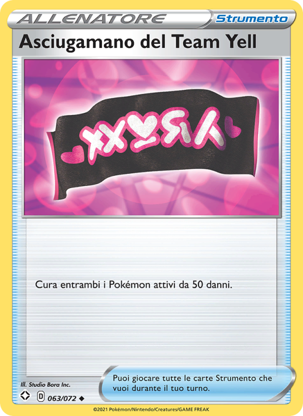 Asciugamano del Team Yell 063/195 — Destino Splendente (Italian Pokémon TCG card)