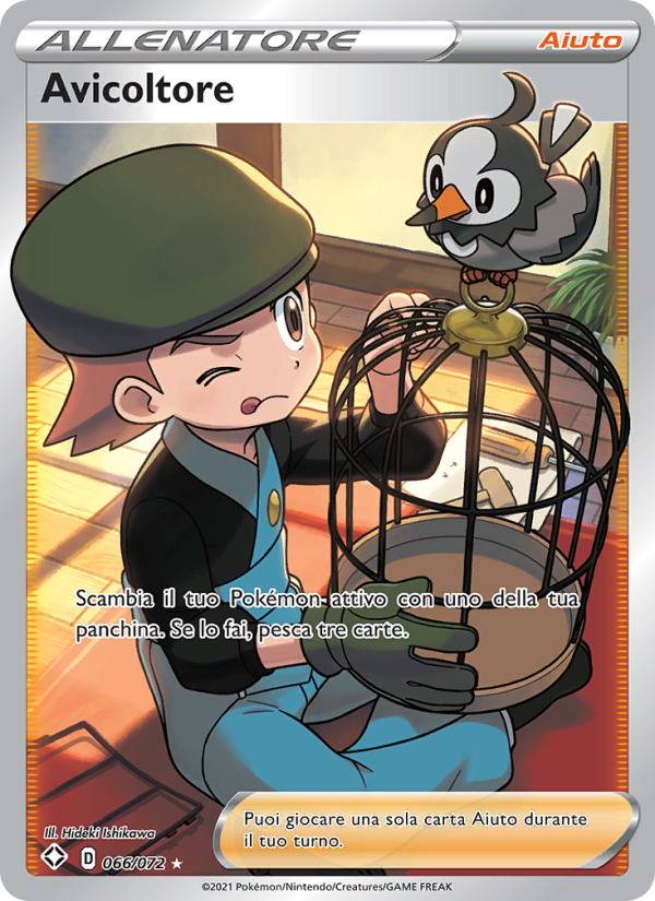 Avicoltore 066/195 — Destino Splendente (Italian Pokémon TCG card)