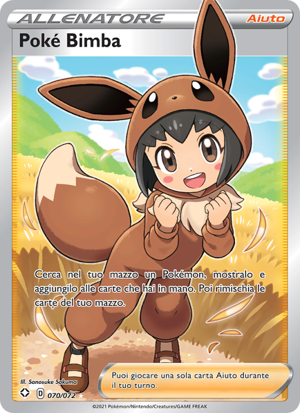 Poké Bimba 070/195 — Destino Splendente (Italian Pokémon TCG card)