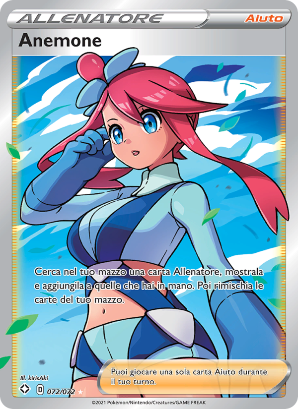 Anemone 072/195 — Destino Splendente (Italian Pokémon TCG card)