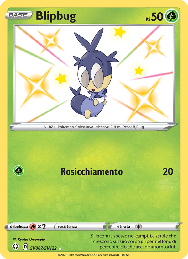 Blipbug SV007 — Destino Splendente (Italian Pokémon TCG card)
