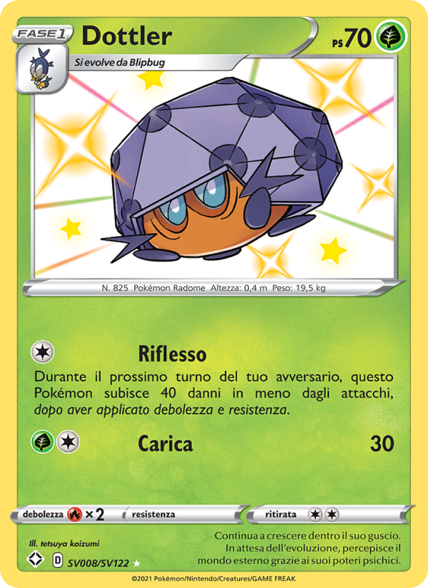 Dottler SV008 — Destino Splendente (Italian Pokémon TCG card)