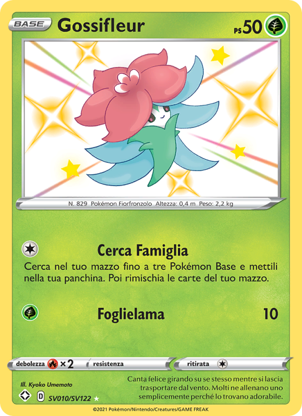 Gossifleur SV010 — Destino Splendente (Italian Pokémon TCG card)