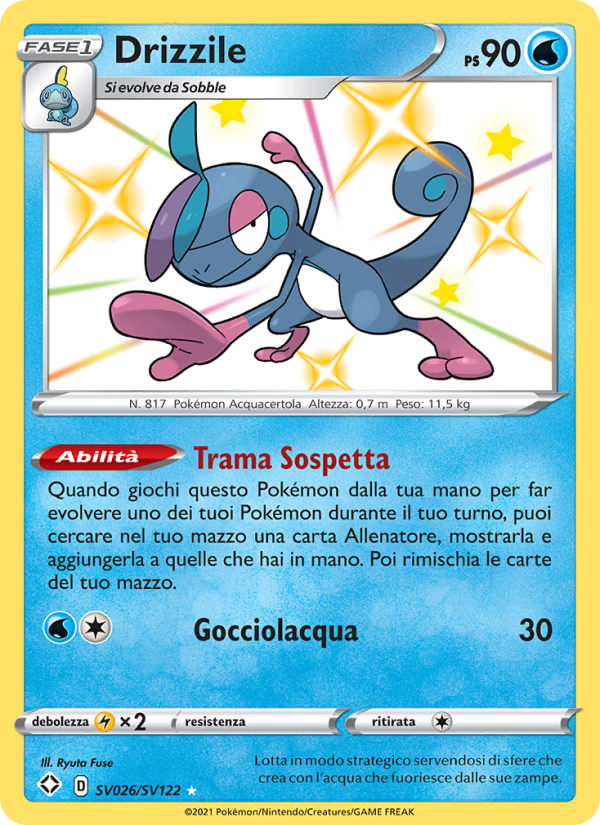 Drizzile SV026 — Destino Splendente (Italian Pokémon TCG card)