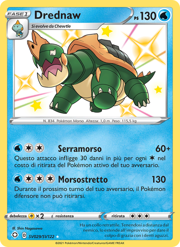 Drednaw SV029 — Destino Splendente (Italian Pokémon TCG card)