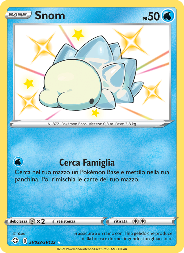 Snom SV033 — Destino Splendente (Italian Pokémon TCG card)
