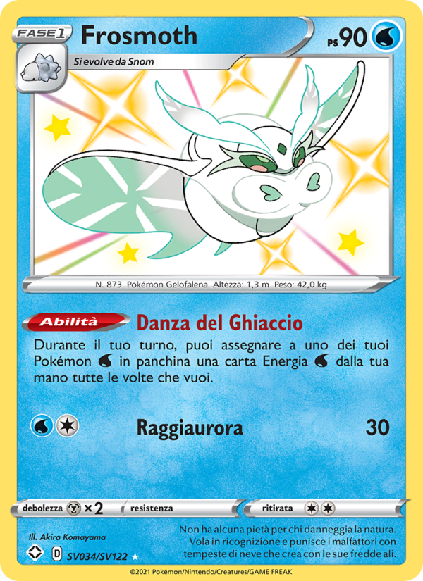 Frosmoth SV034 — Destino Splendente (Italian Pokémon TCG card)
