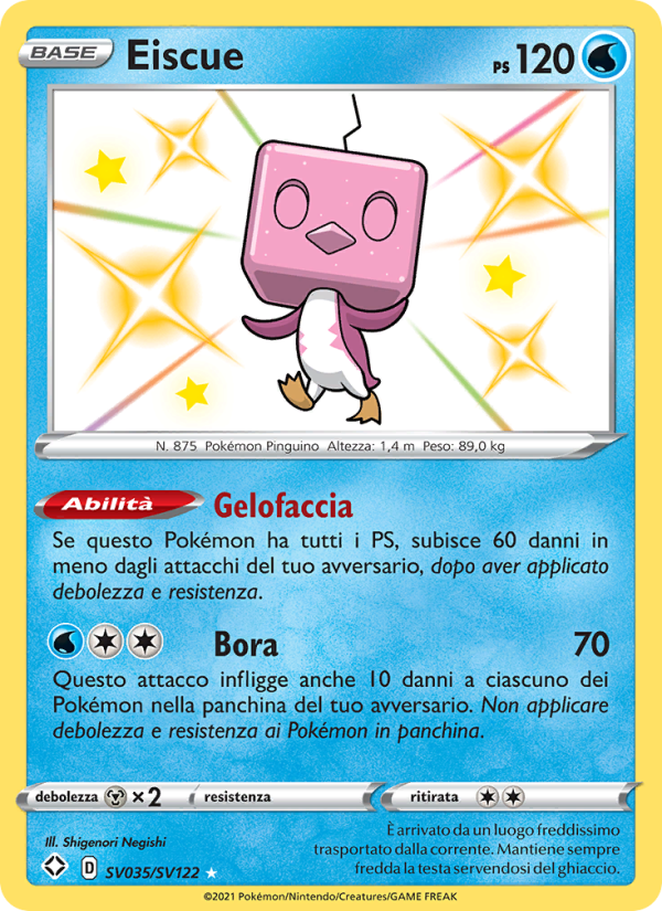 Eiscue SV035 — Destino Splendente (Italian Pokémon TCG card)