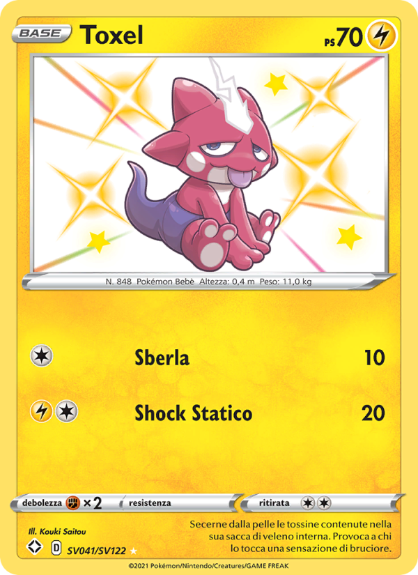 Toxel SV041 — Destino Splendente (Italian Pokémon TCG card)