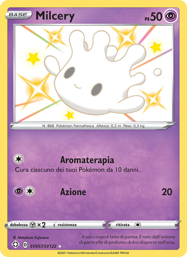 Milcery SV057 — Destino Splendente (Italian Pokémon TCG card)