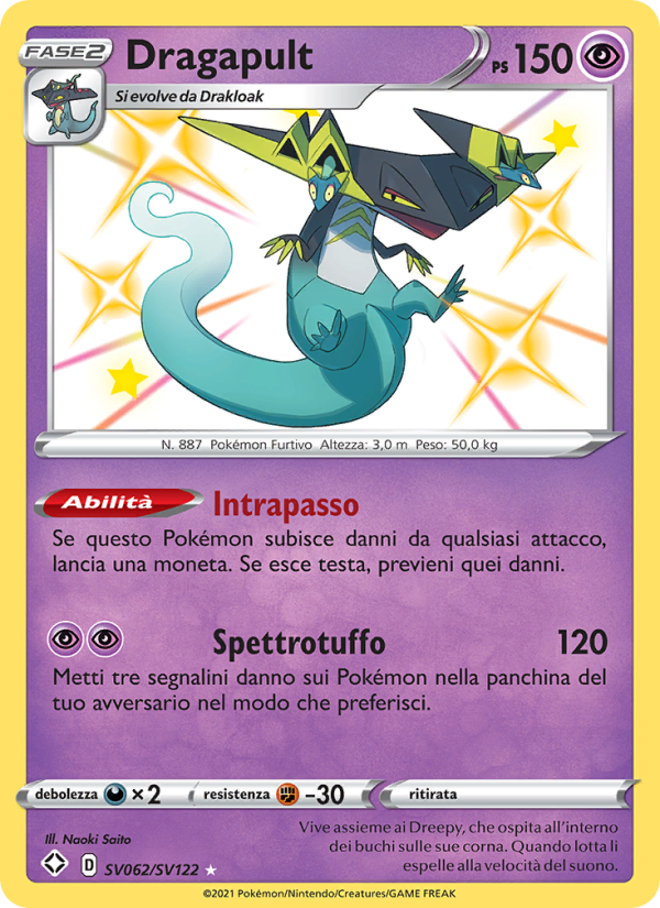 Dragapult SV062 — Destino Splendente (Italian Pokémon TCG card)