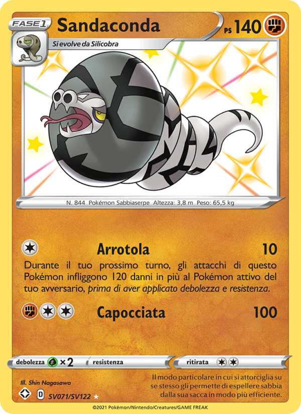 Sandaconda SV071 — Destino Splendente (Italian Pokémon TCG card)