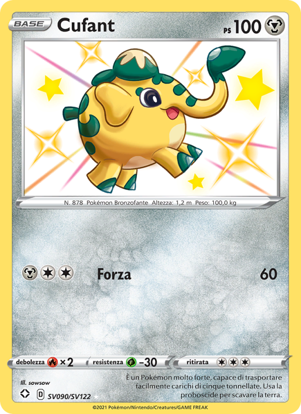 Cufant SV090 — Destino Splendente (Italian Pokémon TCG card)