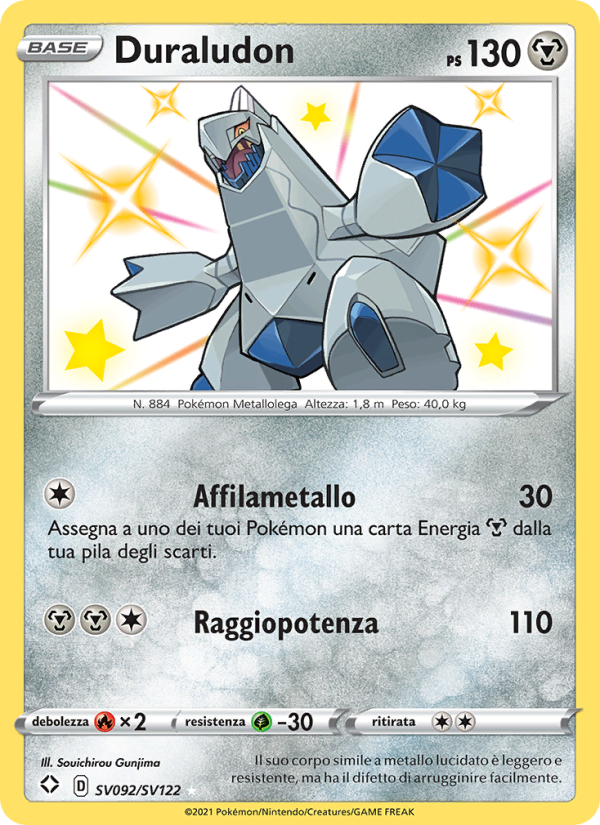 Duraludon SV092 — Destino Splendente (Italian Pokémon TCG card)