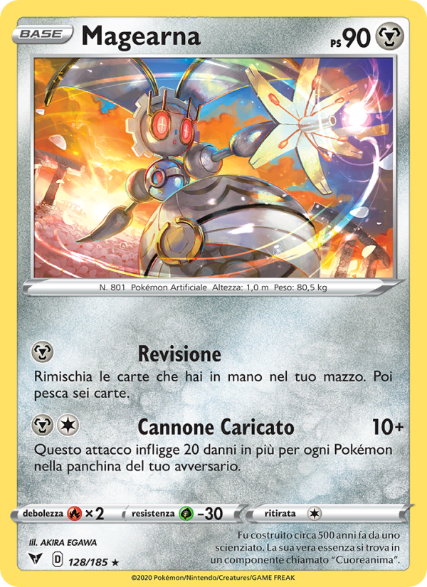 Magearna 128/203 — Voltaggio Sfolgorante (Italian Pokémon TCG card)