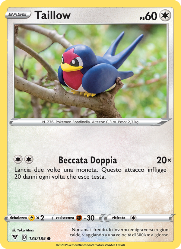Taillow 133/203 — Voltaggio Sfolgorante (Italian Pokémon TCG card)
