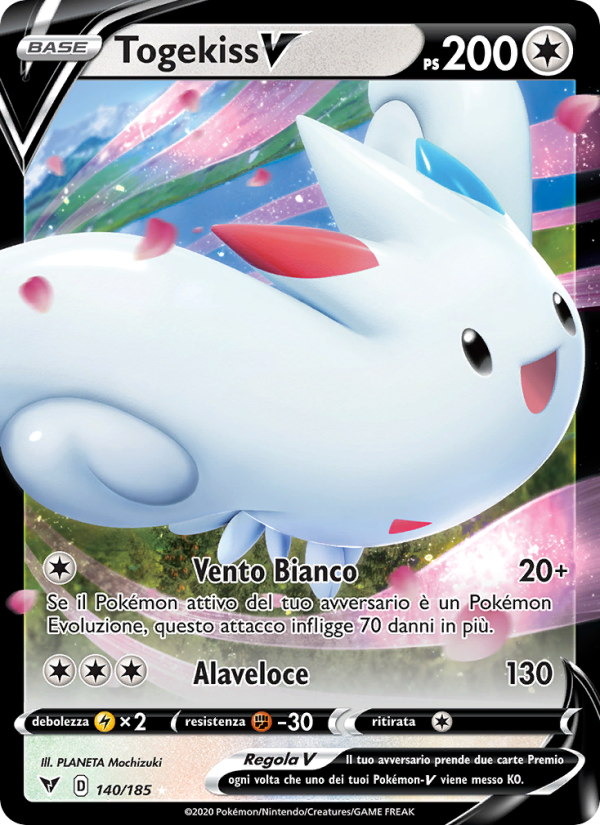 Togekiss V 140/203 — Vivid Voltage (Italian Pokémon TCG card)