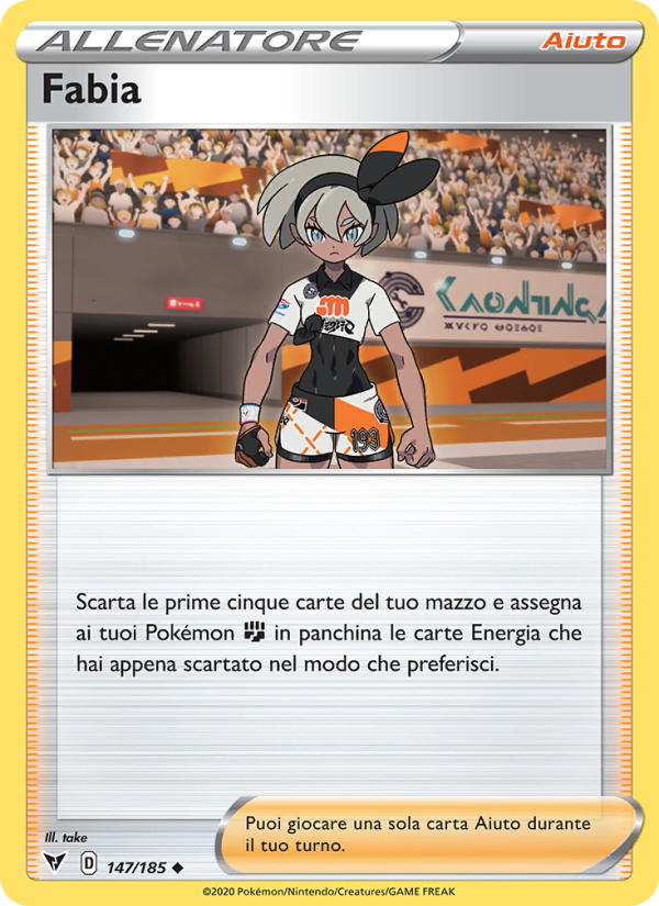 Fabia 147/203 — Voltaggio Sfolgorante (Italian Pokémon TCG card)