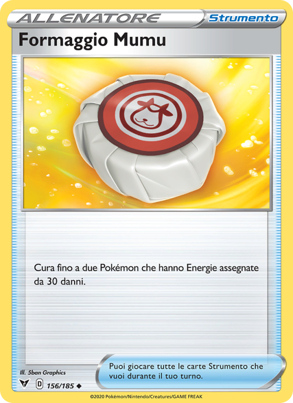 Formaggio Mumu 156/203 — Voltaggio Sfolgorante (Italian Pokémon TCG card)