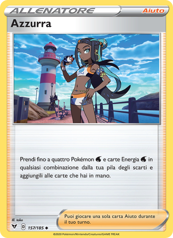 Azzurra 157/203 — Voltaggio Sfolgorante (Italian Pokémon TCG card)