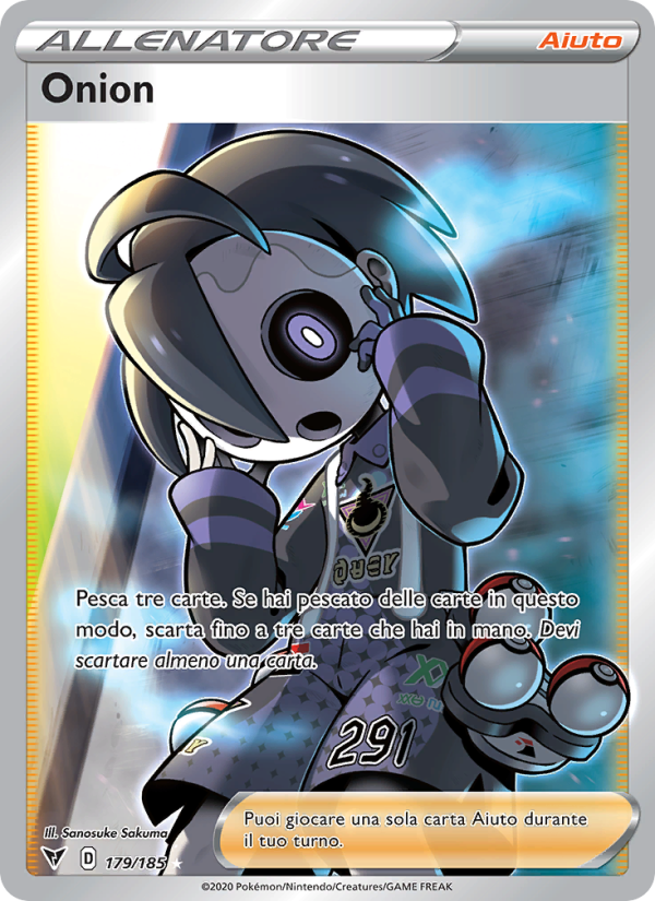 Onion 179/203 — Voltaggio Sfolgorante (Italian Pokémon TCG card)