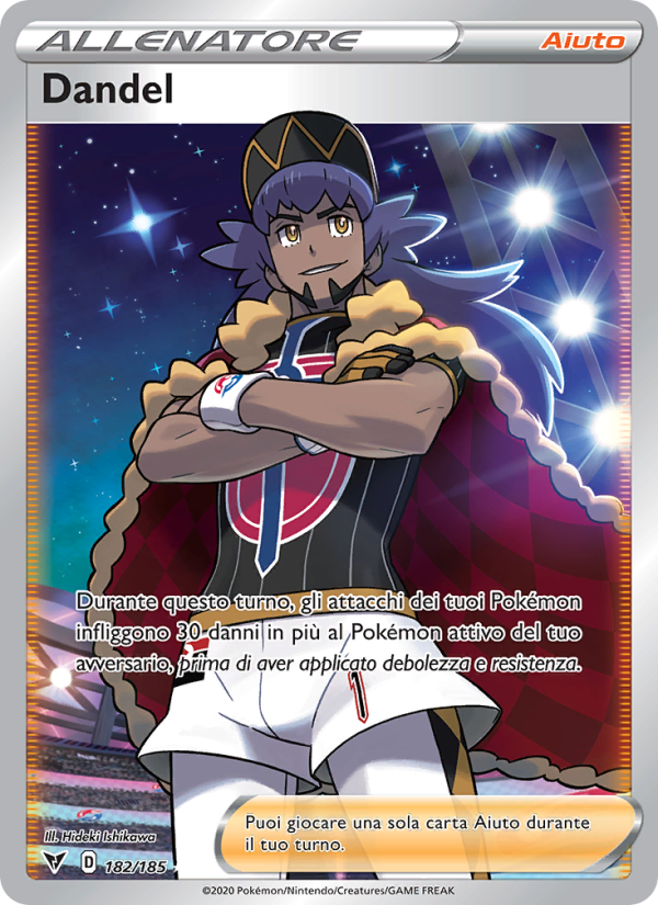 Dandel 182/203 — Voltaggio Sfolgorante (Italian Pokémon TCG card)