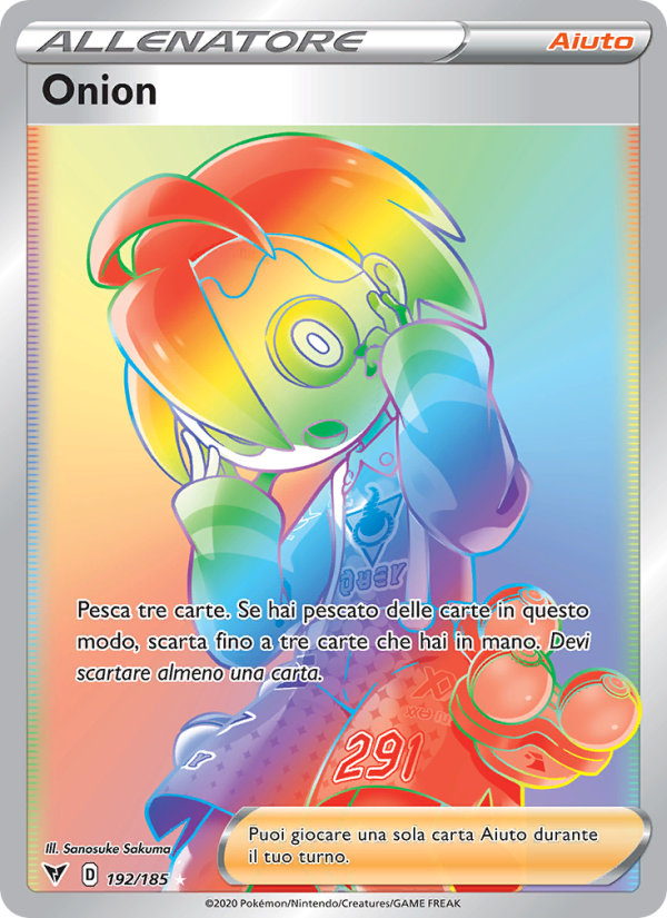 Onion 192/203 — Voltaggio Sfolgorante (Italian Pokémon TCG card)