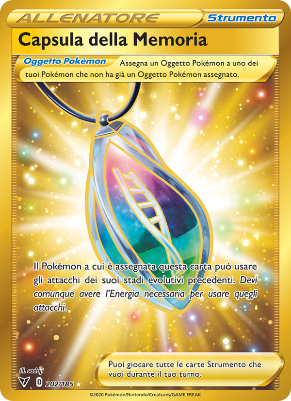 Capsula della Memoria 202/203 — Voltaggio Sfolgorante (Italian Pokémon TCG card)