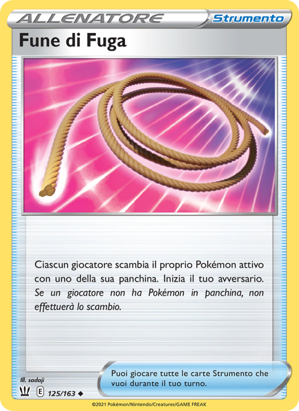 Fune di Fuga 125/183 — Stili di Lotta (Italian Pokémon TCG card)