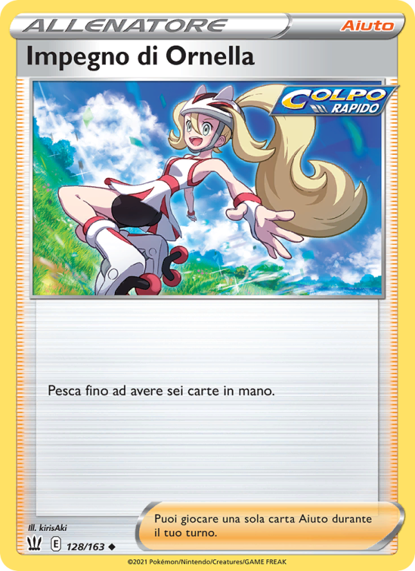 Impegno di Ornella 128/183 — Stili di Lotta (Italian Pokémon TCG card)