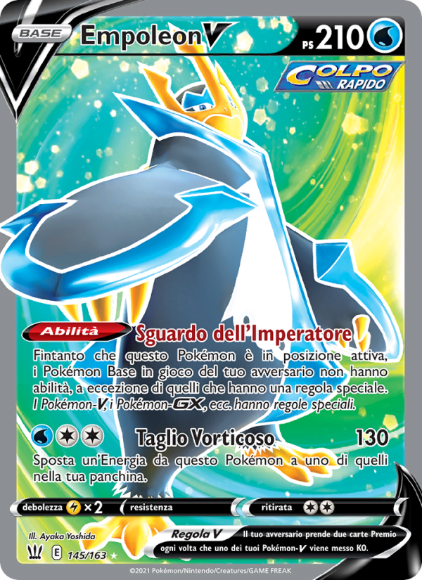 Empoleon V 145/183 — Battle Styles (Italian Pokémon TCG card)