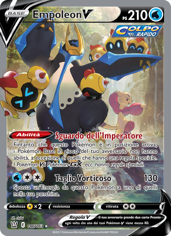 Empoleon V 146/183 — Stili di Lotta (Italian Pokémon TCG card)