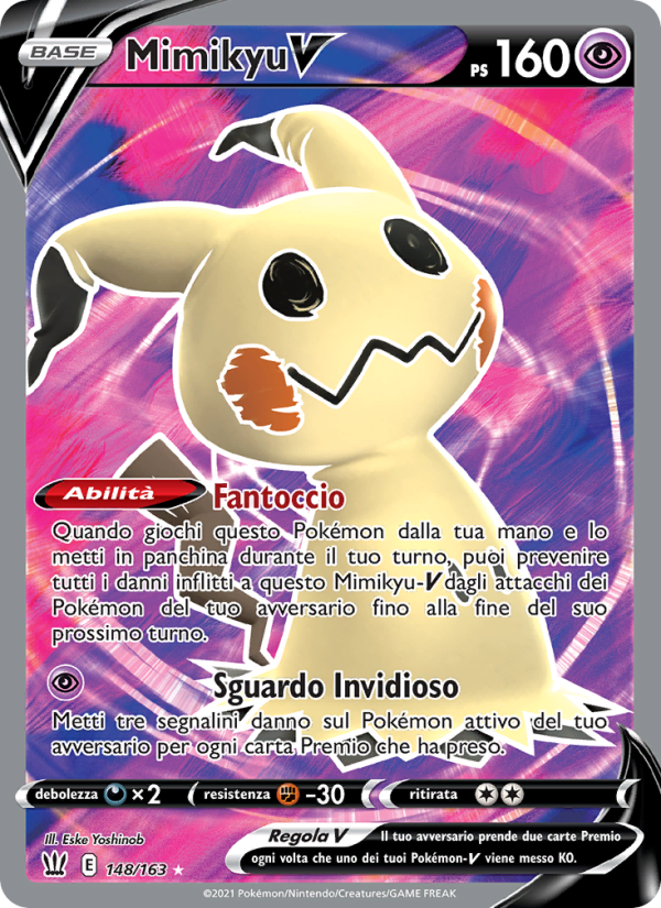 Mimikyu V 148/183 — Stili di Lotta (Italian Pokémon TCG card)