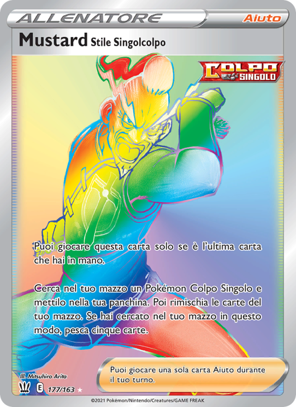 Mustard Stile Singolcolpo 177/183 — Battle Styles (Italian Pokémon TCG card)