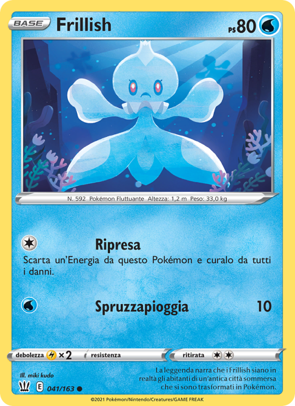 Frillish 041/183 — Stili di Lotta (Italian Pokémon TCG card)