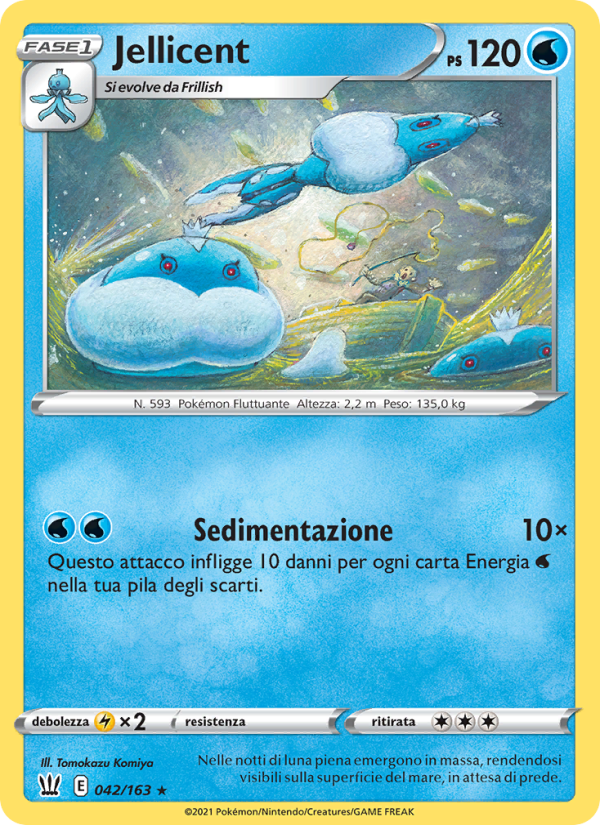 Jellicent 042/183 — Stili di Lotta (Italian Pokémon TCG card)