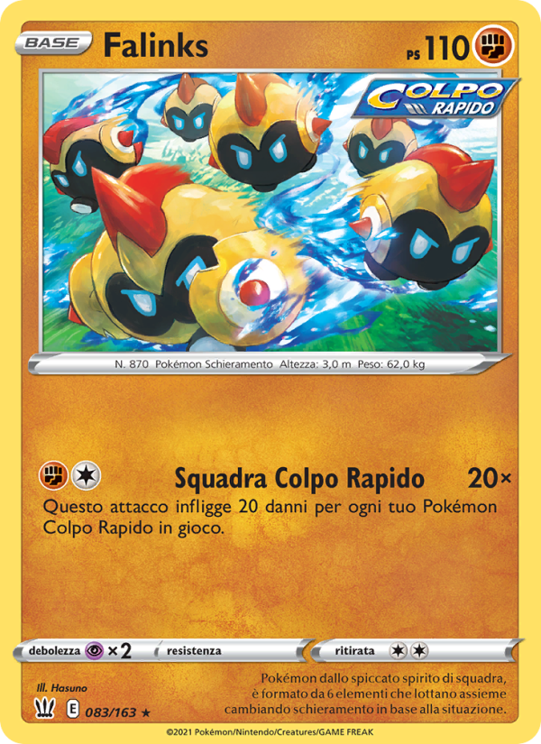 Falinks 083/183 — Stili di Lotta (Italian Pokémon TCG card)