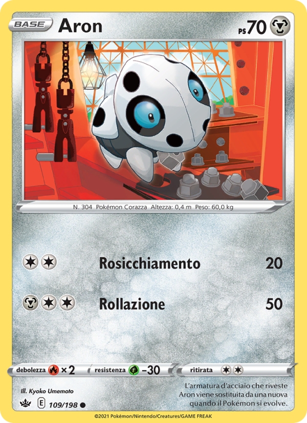 Aron 109/233 — Regno Glaciale (Italian Pokémon TCG card)