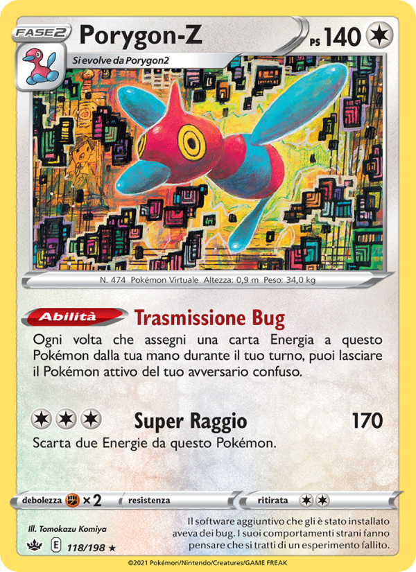 Porygon-Z 118/233 — Regno Glaciale (Italian Pokémon TCG card)