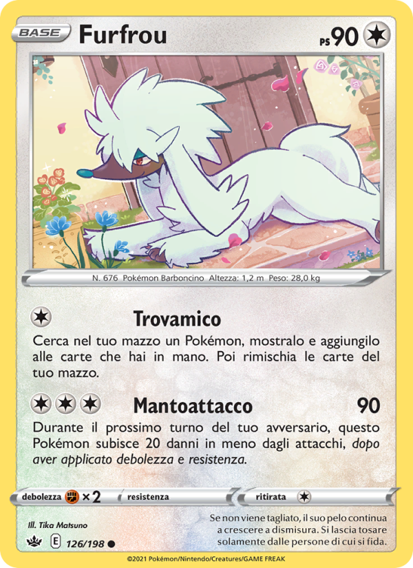 Furfrou 126/233 — Chilling Reign (Italian Pokémon TCG card)