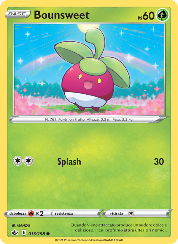 Bounsweet 013/233 — Regno Glaciale (Italian Pokémon TCG card)