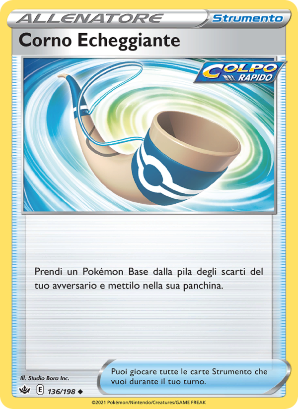 Corno Echeggiante 136/233 — Regno Glaciale (Italian Pokémon TCG card)