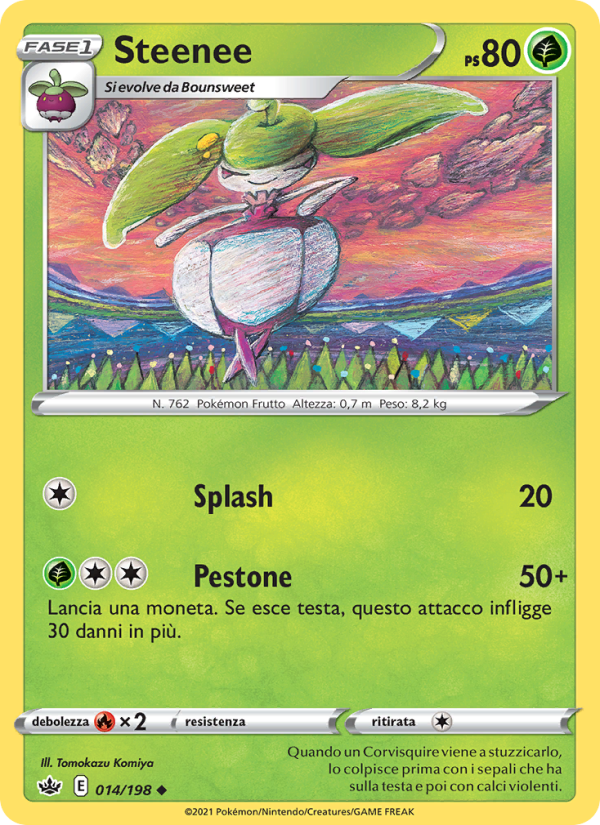 Steenee 014/233 — Regno Glaciale (Italian Pokémon TCG card)