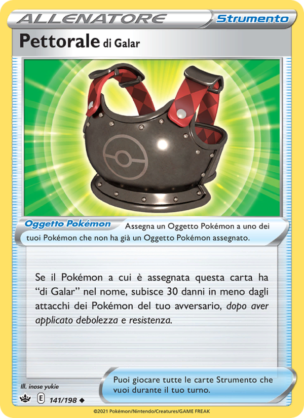 Pettorale di Galar 141/233 — Regno Glaciale (Italian Pokémon TCG card)