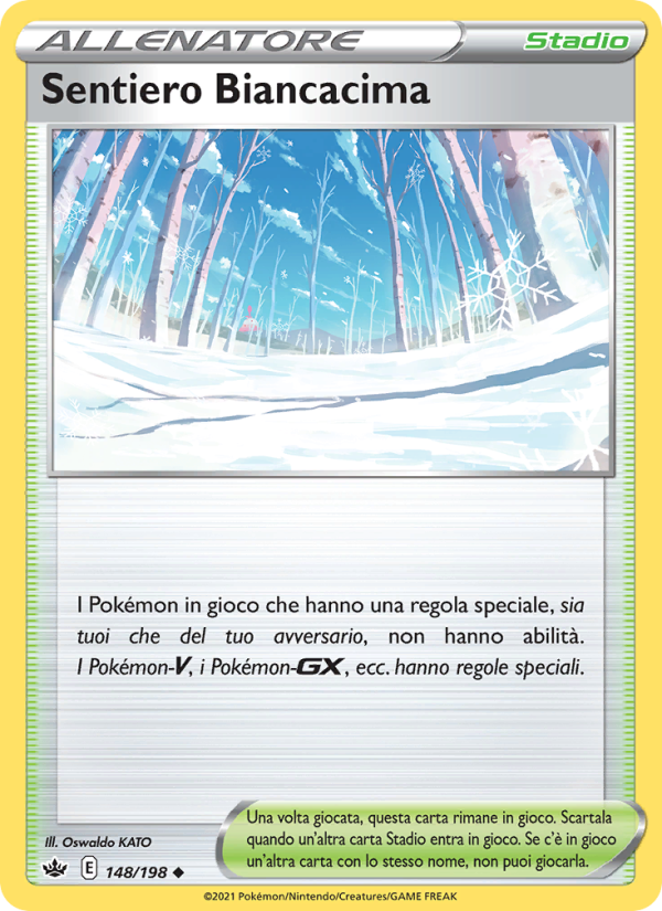 Sentiero Biancacima 148/233 — Regno Glaciale (Italian Pokémon TCG card)