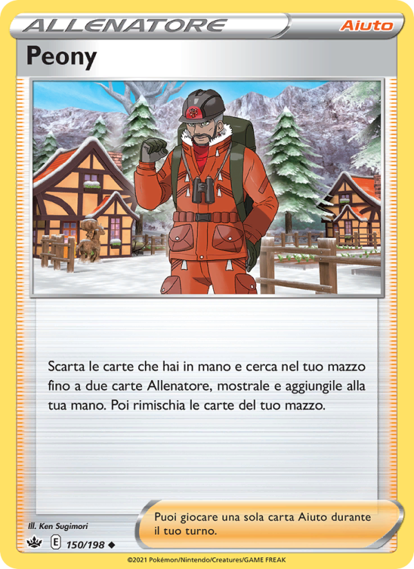 Peony 150/233 — Regno Glaciale (Italian Pokémon TCG card)