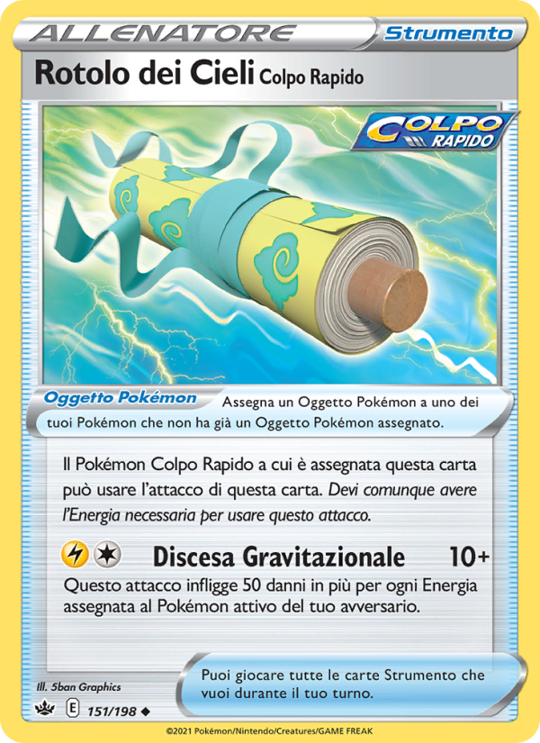 Rotolo dei Cieli Colpo Rapido 151/233 — Regno Glaciale (Italian Pokémon TCG card)